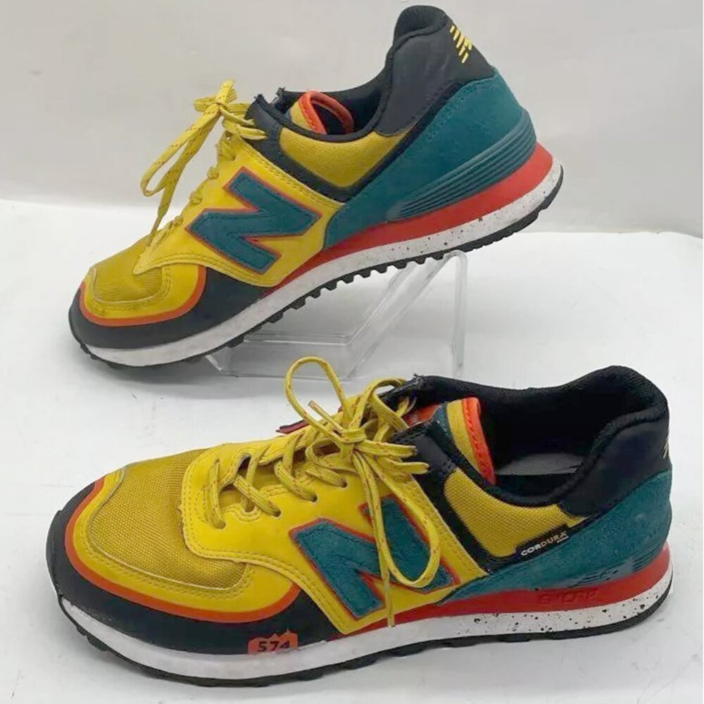 New Balance 574T Sneakers! 9 Harvest Gold Blaze CORDURA U574TZ2 EXCELLENT SHAPE
